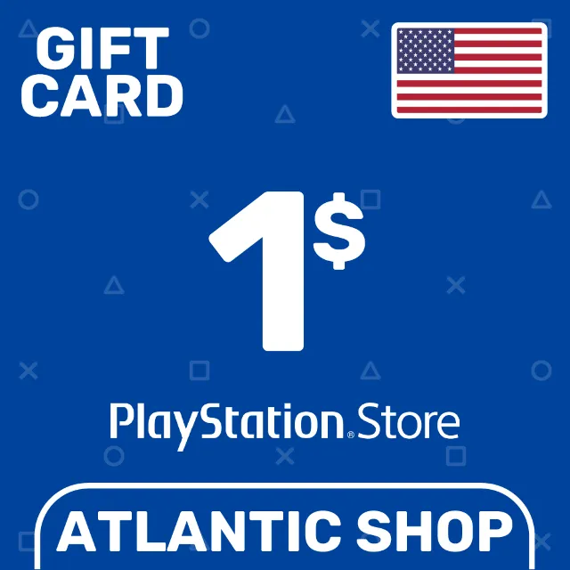 ⭐️Карта Пополнения PSN 1$ (USD) США
