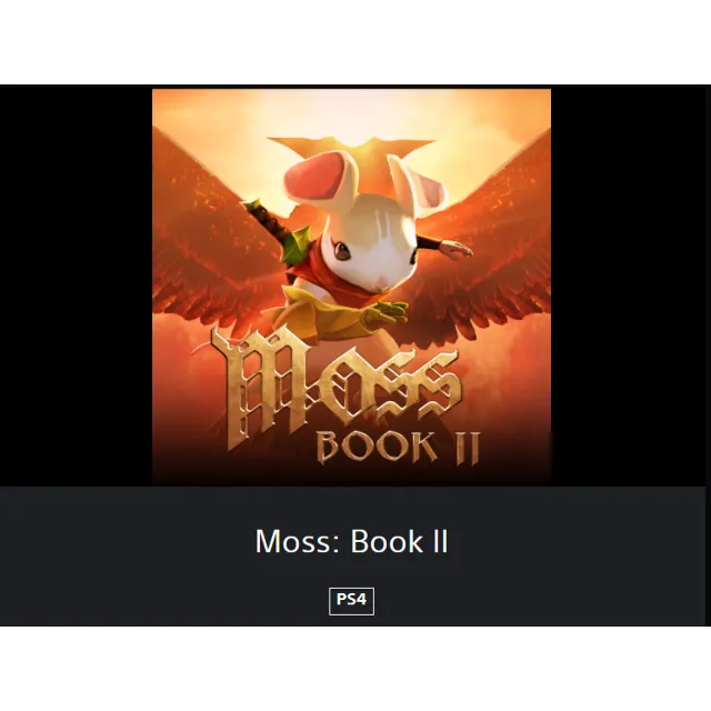 💥Moss: Book II 🔵 PS4/PS5 🔴ТR🔴