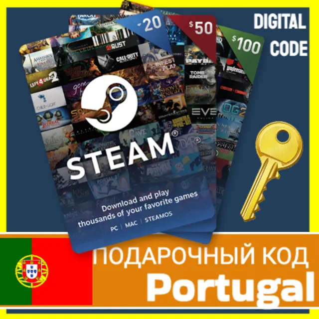 ⭐️СТИМ КАРТЫ⭐🇵🇹 Португалия STEAM GIFT КОД Portugal