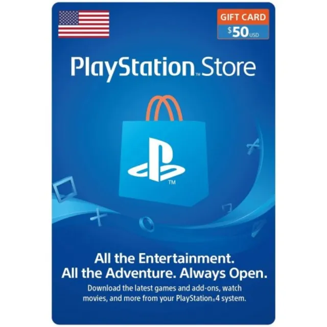 Карта PlayStation Network (PSN) - 100 дол USA (USD)