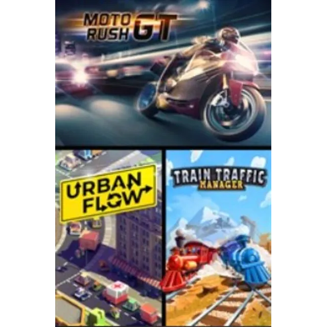 Moto Rush GT+Urban Flow+Train Traffic Manager❗XBOX🔑+🎁