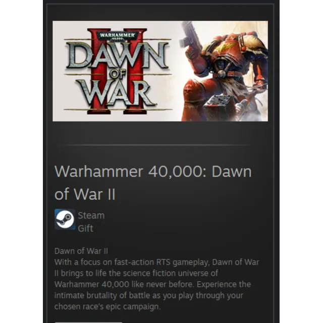 😍 Warhammer 40,000: Dawn of War 2 - Anniversary Edition (Retribution)