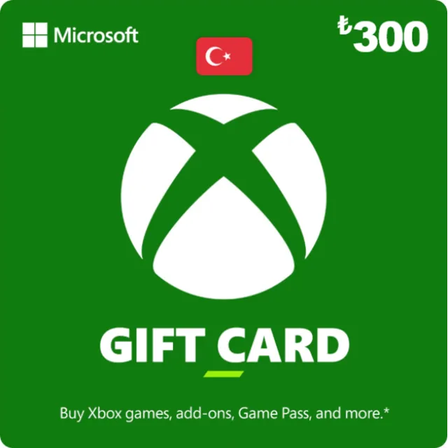 Карта Xbox Live на 300 турецких лир