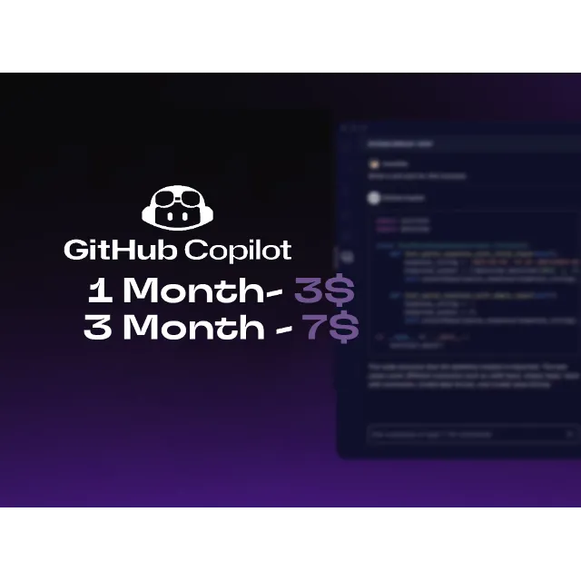 🌌Github Copilot Pro🌌1 месяц🌌