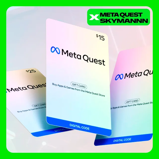 META QUEST 15-500$ USD США КАРТА ПОПОЛНЕНИЯ | OCULUS