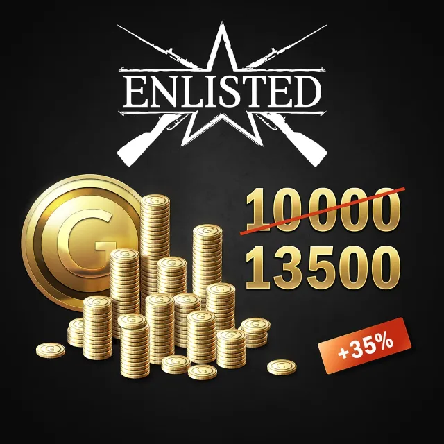✅Enlisted -  10000 Золота + 3500 Бонус✅ПСН✅PLAYSTATION