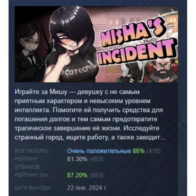 Misha's incident АВТОДОСТАВКА STEAM GLOBAL МГНОВЕННО ЛИЦЕНЗИЯ