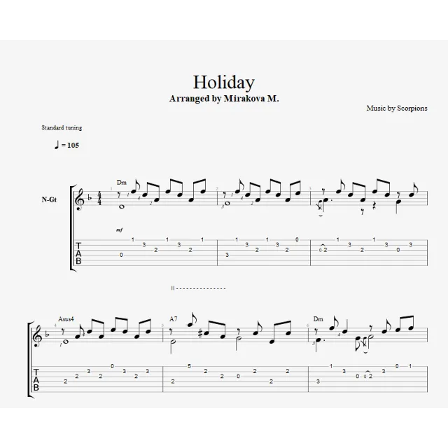Scorpions - Holiday