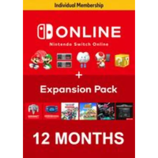 🔥NINTENDO SWITCH ONLINE + EXPANSION PACK 12 МЕСЯЦЕВ🔑