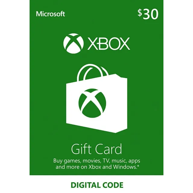 💠XBOX 30 $ USD (USA) 🇺🇸 GIFT CARD (МОМЕНТАЛЬНО) + 🎁
