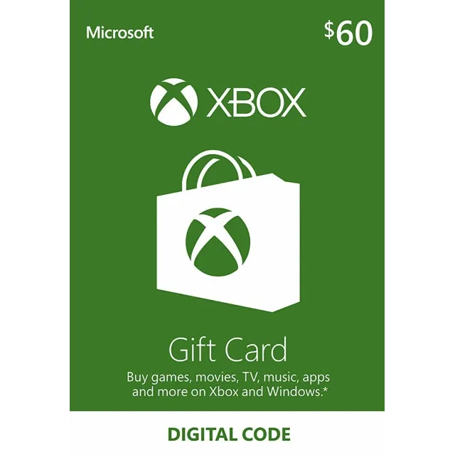 💠XBOX 60 $ USD (USA) 🇺🇸 GIFT CARD (МОМЕНТАЛЬНО) + 🎁