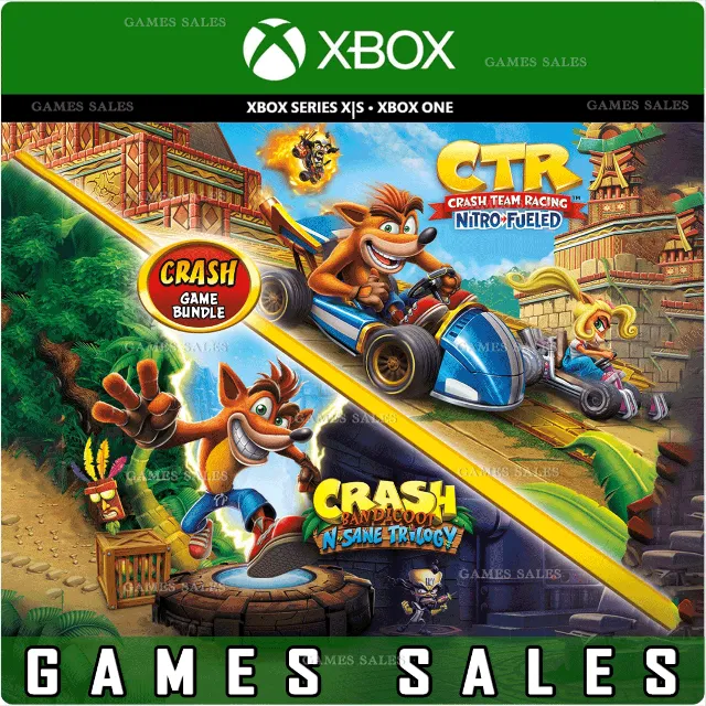 ✅❤️CRASH BANDICOOT™ BUNDLE - N. SANE TRILOGY + CTR NITRO-FUELED❤️XBOX ONE|XS🔑КЛЮЧ