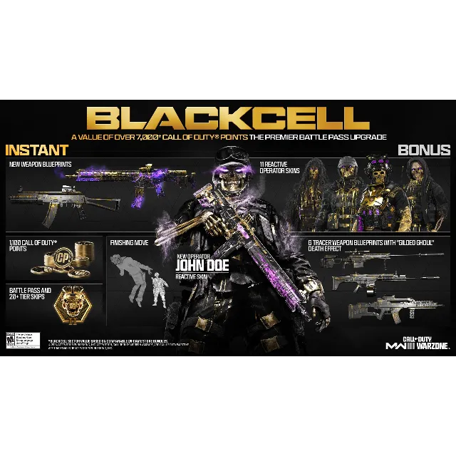 🔥CoD: Warzone - Blackcell Season 2 (PS4/5,Xbox,PC)