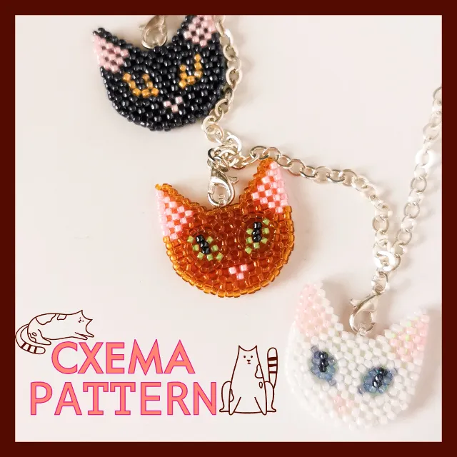 Схема "Кот #2" из бисера 😺