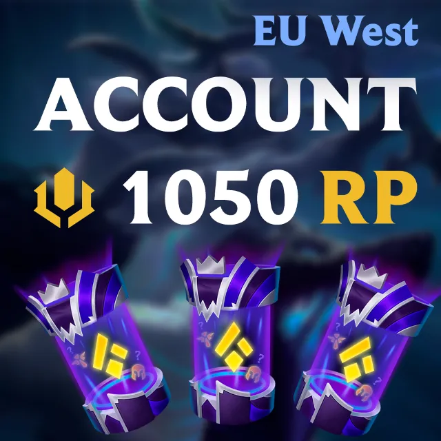 ✅ League of Legends ✅ Account [EU West] 💎 1050 RP 💎