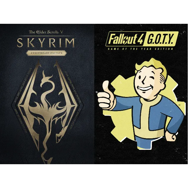 🖤SKYRIM ANNIVERSARY EDITION+FALLOUT 4 G.O.T.Y ✅XBOX🔑