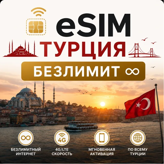 eSim Турция → еСим карта с БЕЗЛИМИТОМ