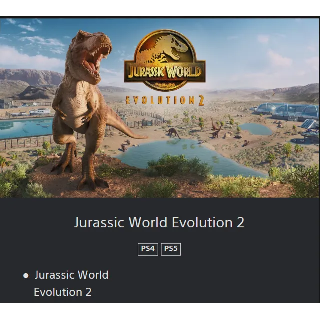 💥Jurassic World Evolution 2 🔵 PS4 / PS5 🔴ТУРЦИЯ🔴