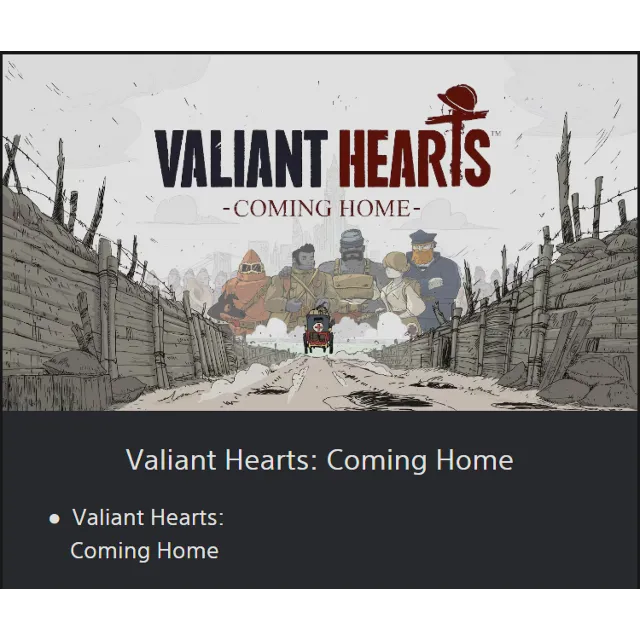 💥Valiant Hearts: Coming Home 🔵 PS4 / PS5 🔴ТR🔴