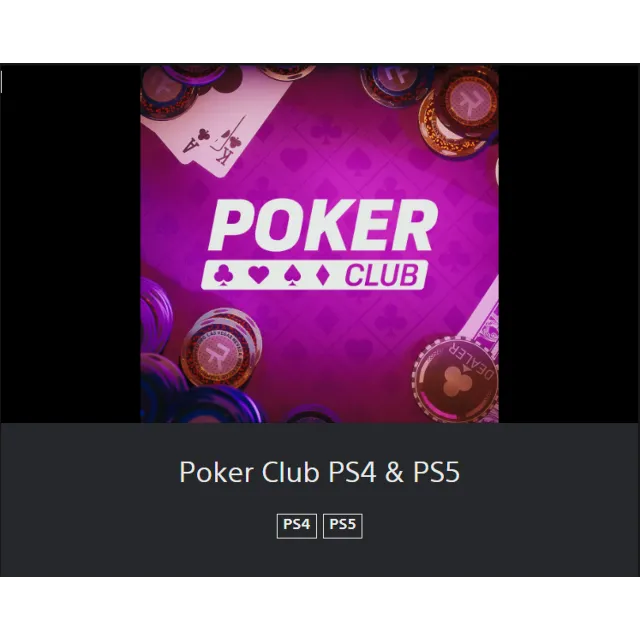 💥Poker Club 🔵 PS4/PS5 🔴ТУРЦИЯ🔴