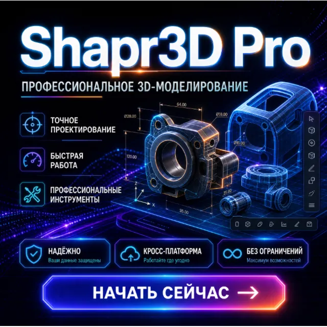 К вашему аккаунту добавлена ​​6-месячная бесплатная пробная версия Shapr3D Pro.