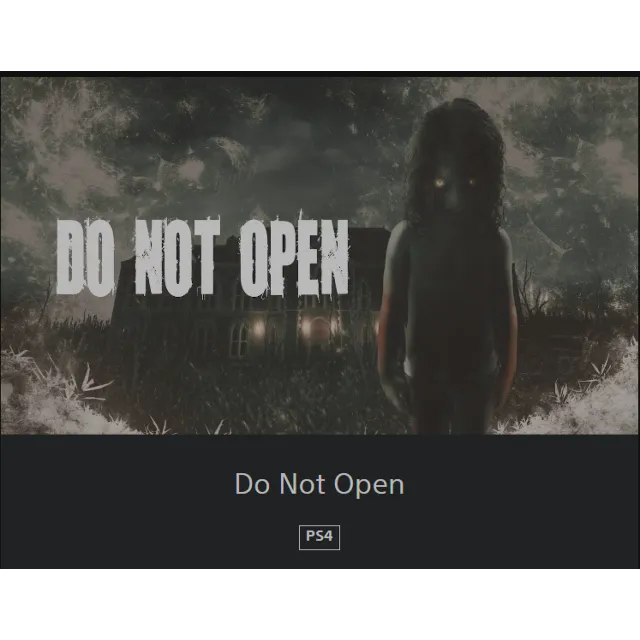💥Do Not Open 🔵 PS4/PS5 🔴ТУРЦИЯ🔴