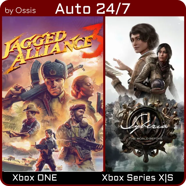 24/7 XBOX Syberia The World Before, Jagged Alliance 3