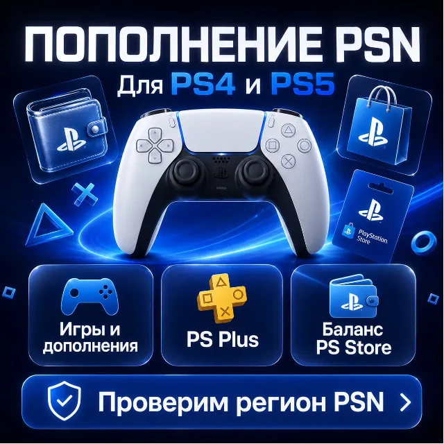 ПОПОЛНЕНИЕ КОШЕЛЬКА / ПОКУПКА ИГР/ПОДПИСОК PSN Украина 🎁