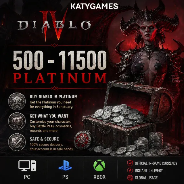 PC/PS/XBOX⭐️Платина 🔮Diablo® IV  🔮 500 - 11500 ⭐️XBOX
