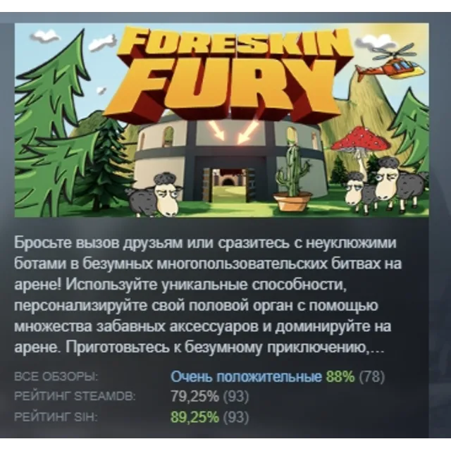 Foreskin Fury АВТОДОСТАВКА STEAM GLOBAL МГНОВЕННО ЛИЦЕНЗИЯ