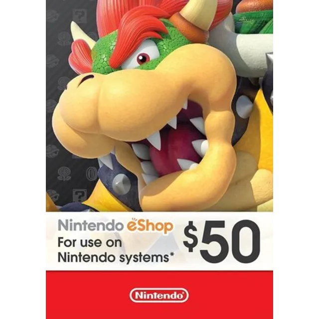 Nintendo eShop💳Card 50 USD⚡Ключ карта🍄Нинтендо⚡США