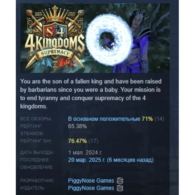 4 Kingdoms Supremacy АВТОДОСТАВКА STEAM GLOBAL МГНОВЕННО ЛИЦЕНЗИЯ