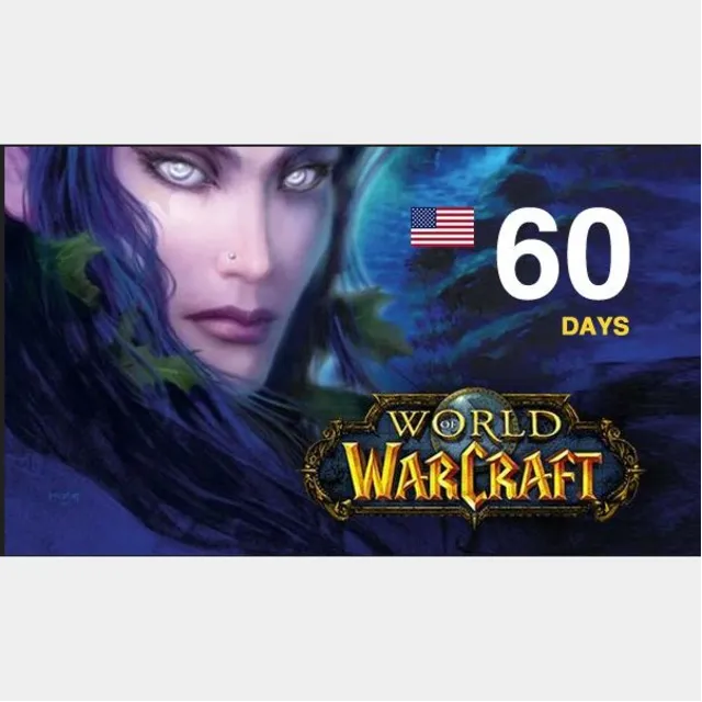 World of Warcraft 60 DAYS  Time Card US (Battle/Ключ)
