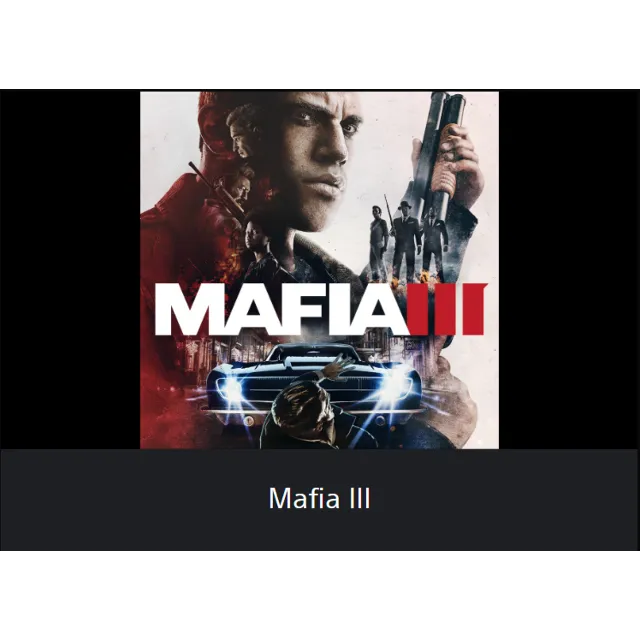 💥Mafia III / Мафия 3 🔵 PS4 / PS5 🔴ТУРЦИЯ🔴