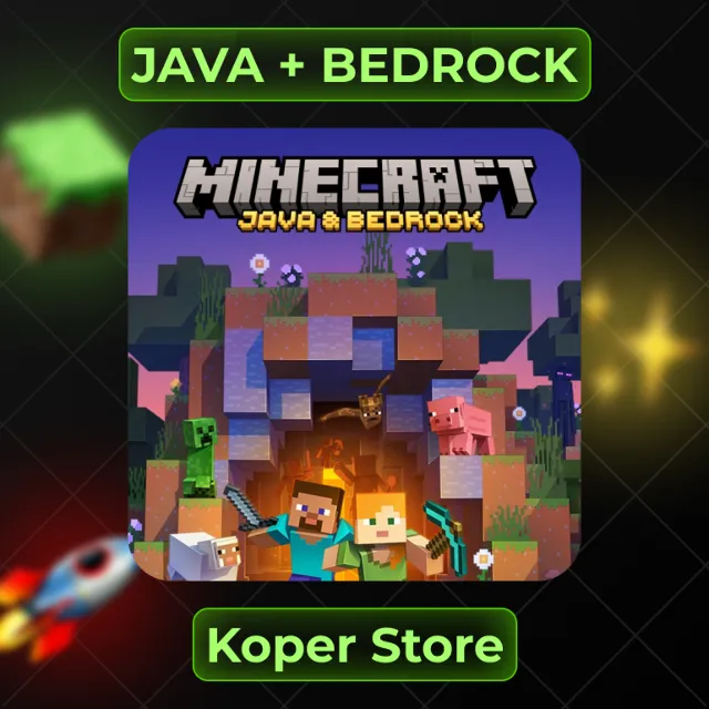 ✨MINECRAFT Java + Bedrock ДЛЯ ПК | ДЛЯ НОВЫХ АККОВ🚀