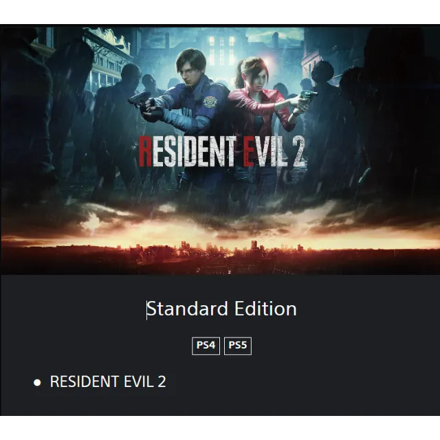 💥RESIDENT EVIL 2 🔵PS4/PS5🔴TR🔴