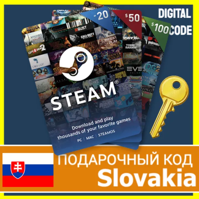 ⭐️СТИМ КАРТЫ⭐🇸🇰 Slovakia STEAM GIFT КОД Словакия EURO