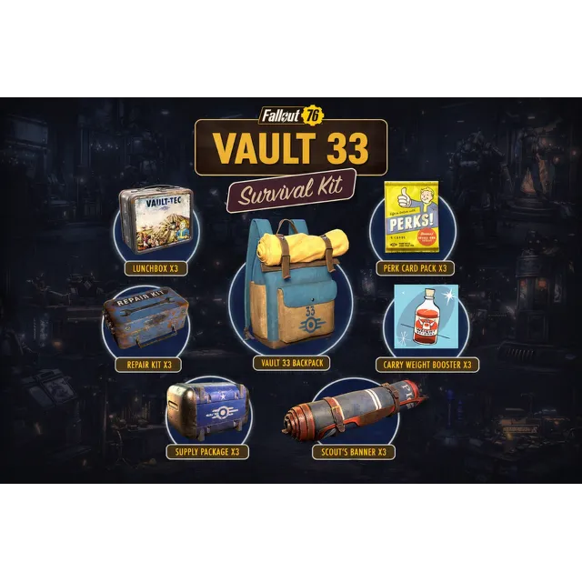 Fallout 76 - Vault 33 Survival Kit | XBOX | DLC-пакет