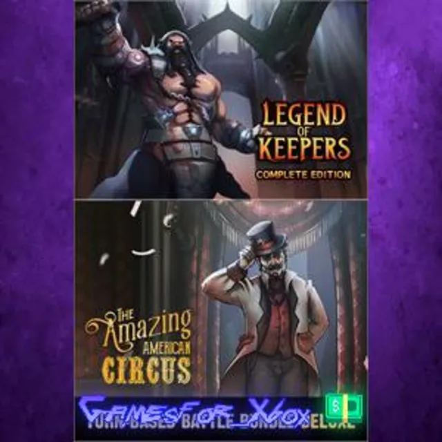 ☀️Turn-Based Battle Deluxe Bundle The Amazing American Circus &amp; Legend of Keeper XBOX