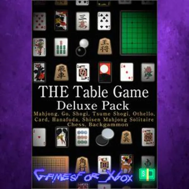 ☀️THE Table Game Deluxe Pack -Mahjong, Go, Shogi, Tsume Shogi, Othello, Card, Ha XBOX