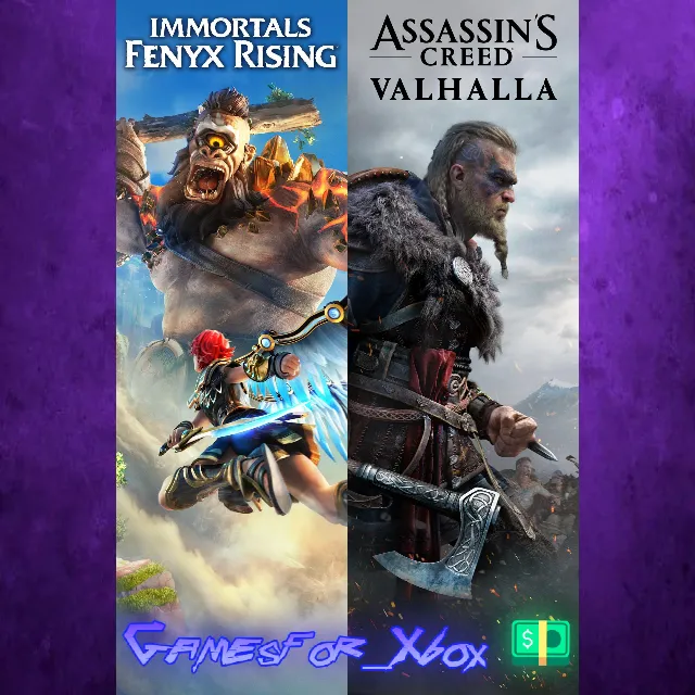 ☀️Assassin’s Creed Valhalla + Immortals Fenyx Rising Bundle XBOX