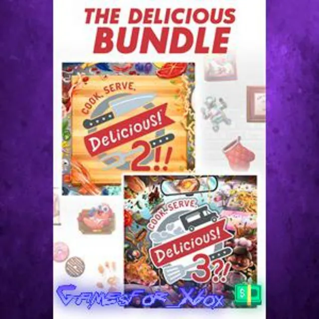☀️Cook, Serve, Delicious! 2/3 Bundle!! XBOX