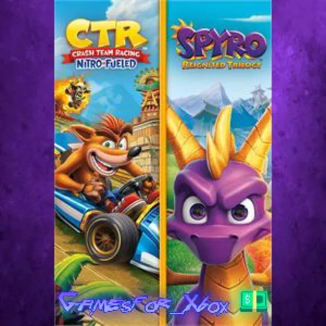 ☀️Crash Team Racing Nitro-Fueled + Spyro™ Game Bundle XBOX