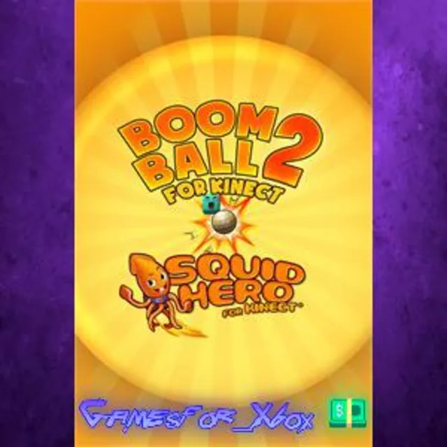 ☀️Kinect Bundle Boom Ball 2 + Squid Hero XBOX