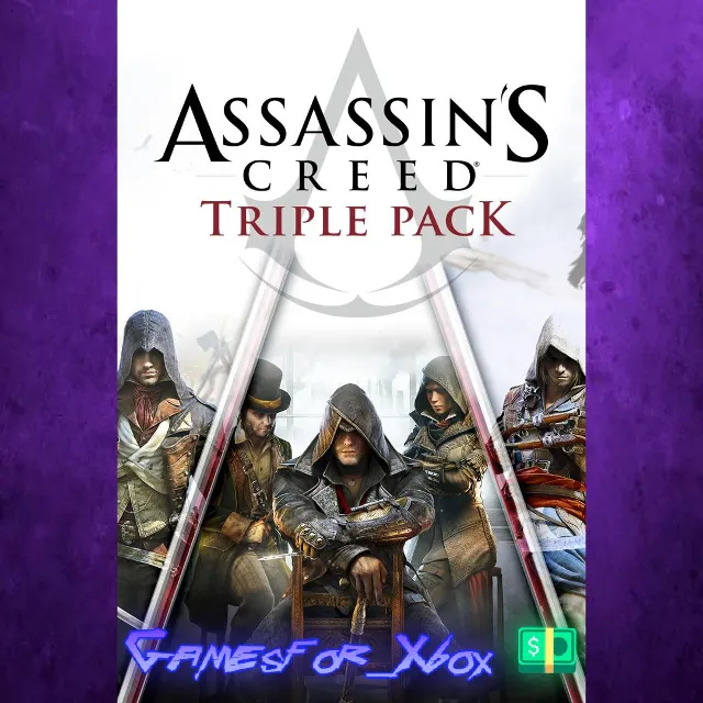 ☀️Assassin’s Creed Triple Pack Black Flag, Unity, Syndicate XBOX
