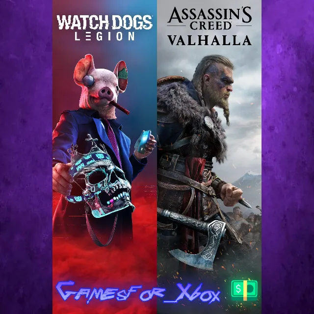 ☀️Assassin’s Creed Valhalla + Watch Dogs® Legion Bundle XBOX