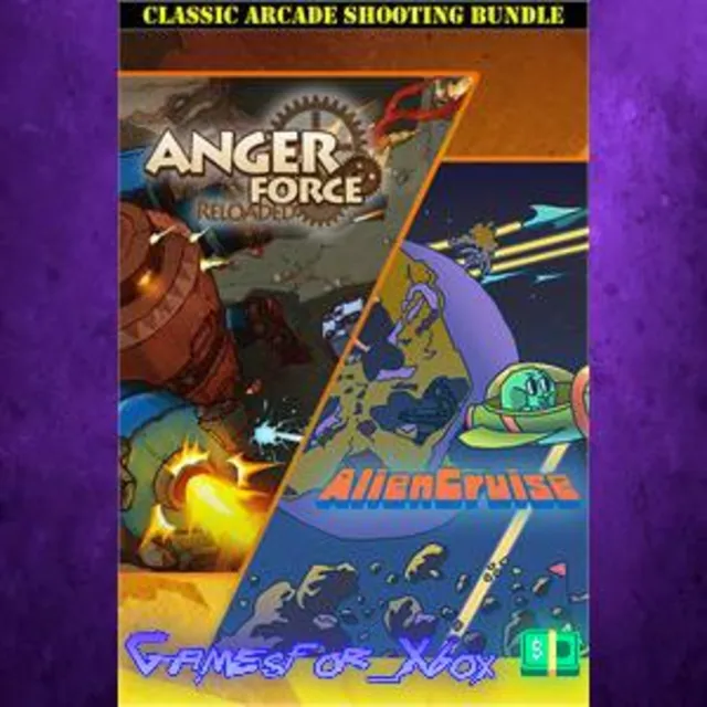 ☀️AngerForce and AlienCruise Arcade Shooting Bundle XBOX