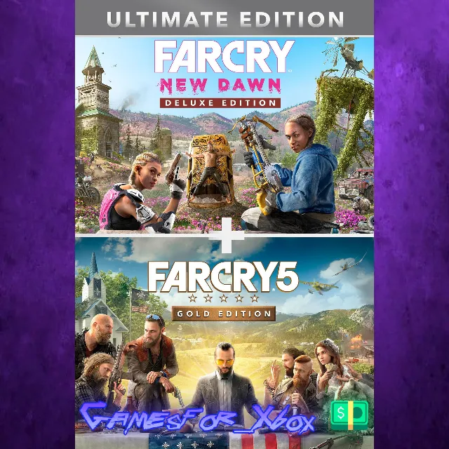 ☀️Far Cry 5 Gold Edition + Far Cry ® New Dawn Deluxe Editi... XBOX