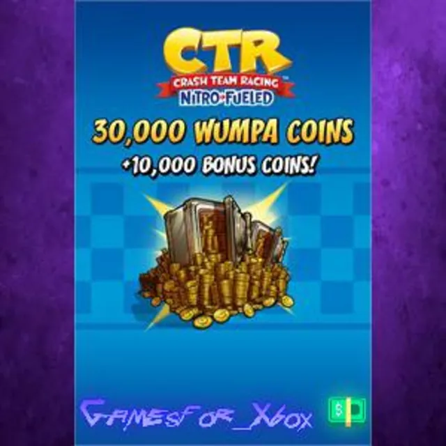 ☀️Crash Team Racing Nitro-Fueled - 30000 +10000 Wumpa Coins XBOX DLC