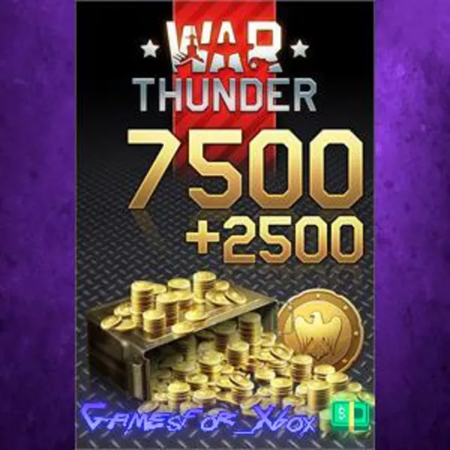 ☀️War Thunder - 7500 +2500 Bonus Golden Eagles XBOX DLC